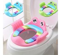 1 pezzo Sedile per water portatile e carino per bambini e bambine, sedile per water per uso domestico, sedile per urinale, cuscino per sedile del water, sedile per water da viaggio, cuscino per sedile