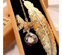 1 pezzo Segnalibro a forma di farfalla, accessorio elegante per la lettura adatto per amanti dei libri, studenti, scrittori, lettori, regalo ideale per compleanni, lauree e occasioni generali (senza c