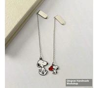 1 pezzo Segnalibro a tema Snoopy, minimalista e versatile, regalo carino per studenti, coppie, genitori e figli, per laurea, stile casuale, può essere usato come riempimento per calze di Natale, regal