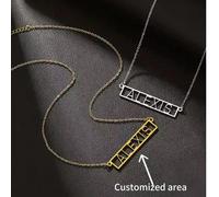 1 pezzo Semplificazione: Qualità gratuita, Acciaio, Nome, Nome, Nome, Nome, Genitori, Madre, Genitori, Genere, Cognome, Amore dell'amante, Regalo preferito della famiglia, Adorabile, Gioielli raffinat