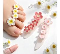 1 pezzo Separatore per dita dei piedi a forma di fiore colorato multiuso, cuscinetti per dita in materiale morbido riutilizzabile e durevole, strumento per la cura dei piedi, arte di unghie, pedicure 