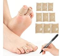 1 pezzo Separatore per dita dei piedi in tessuto morbido, Cappuccio in gel riutilizzabile per dita dei piedi, Cuscinetto per la cura dei piedi per uso quotidiano, Protezione anti-attrito per dita dei 