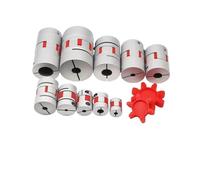 1 pezzo serie LM 1 pezzo D65 L80 Accoppiatore a morsetto a prugna flessibile Dimensioni albero D65L80 Accoppiamento albero ganascia CNC 14 mm-30 mm coppie(20x28mm)