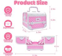1 pezzo Set cosmetico in plastica, kit di travestimento per bambini non applicabile, travestimento per ragazze, borsa da principessa, set di gioco di finzione, regalo di compleanno per bambini, non co