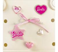 1 pezzo Set di accessori decorativi MINISO Barbie con fiocco di perle e forma a cuore, delicato e versatile, disponibile in più misure, adatto per decorare scarpe fai-da-te Tagli UnicaPC