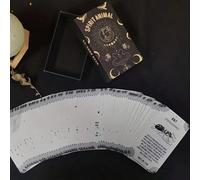 1 pezzo Set di carte con animali spirituali - 54 tarocchi e carte O', significato, persverenza come messaggio, Game per divinazione e divinatura con guida ustustura, adatto per principianti, Os e un r