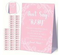 1 Pezzo Set di giochi da bagno per bambini con 50 mollette per vestiti rosa mini, gioco per il festa di nascità e attività creativa per il bagno del bambino, 51 pezzi set per festa di nascità, non dir