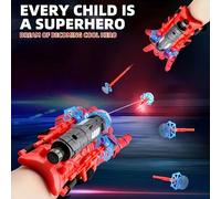1 pezzo Set di guanti con lanciatore di ragnatela, giocattolo per bambini per il gioco di ruolo, accessorio da polso, giocattolo creativo, adatto come regalo per compleanni e Natale dei bambini! Lanci