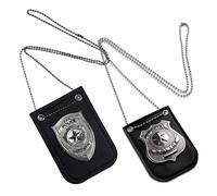 1 pezzo Set di Spilla Realistica e Collana per Uomo, Ragazzi o Ragazze per Cosplay, Carnevale e Decorazione per Feste, Gioco di Ruolo con Spilla, Cordino e molletta per Cintura Grande distintivo della