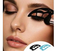 1 pezzo Set di stencil riutilizzabili multifunzione per il trucco degli occhi, include timbro per ombretto, stencil per eyeliner, modellatore per sopracciglia, adatto per eyeliner, sopracciglia, conto