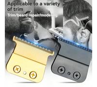 1 pezzo Set lame di ricambio professionali in metallo durevole per tosatore capelli Barberology FX707, compatibili con i modelli Babyliss FX787, FX726 e FX870 Lega di alluminio