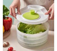 1 pezzo Set Multiuso Centrifuga per Insalata e Verdure, Disidratatore Manuale per Frutta e Verdura, Centrifuga per Verdure, Cestello per Lavaggio Frutta e Verdura, Ciotola di Drenaggio a Doppio Strato
