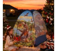 1 pezzo/Set Tenda/Casa da gioco/Piscina di palline per bambini, adatta per gioco interno ed esterno, design a cartone animato di dinosauro, palline non incluse, regalo di Ognissanti e Natale, tenda da