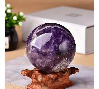 1 pezzo Sfera di ametista naturale, ametista di alta qualità, cristallo di energia curativa per guarigione chakra, pratica Reiki, meditazione e stregoneria - Bellissimo ornamento decorativo per la cas