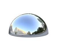 1 Pezzo Sfera Emisferica di Osservazione in Acciaio Inossidabile Argentato - Emisfero Cavo Lucidato a Specchio per Decorazione Cancello da Giardino, Corrimano Scale(Size:3.14in/8cm)