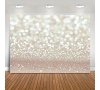 1 pezzo Sfondo fotografico in oro bianco astratto con macchie doro luccicanti, ideale per ritratti e feste, accessorio fotografico di studio, sfondo natalizio con platino sparso 230*180 cm,150*130 cm,