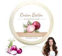 1 Pezzo Shampoo Solido alla Cipolla e Biotina, con Rosmarino per Pulizia Profonda e Crescita Capelli, per Tutti i Tipi di Capelli