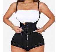 1 pezzo Shapewear post-parto per donna, tuta contenitiva per il controllo dell'addome, biancheria intima modellante per la vita L,M,S,XL,XS,XXL,XXXLColore unicoTessuto in tulle