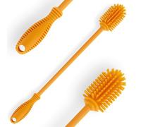 1 Pezzo Silicone Bottiglia Spazzola di Pulizia con Manico Lungo per Biberon,Hydro Flask,Bottiglia di Sport,Vaso,Vetro, Piccole Aperture Bottiglia