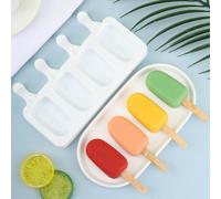 1 pezzo silicone Stampo gelato , DIY cioccolato dolce ghiacciolo Muffa Vassoio , Cubetto di ghiaccio homemade Strumenti festa estiva fornitura ( M opzionale ) M,SSilicone