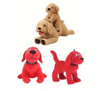 1 pezzo Simpatico e divertente grande cane rosso/labrador seduto peluche decorativo, adatto come regalo o per esposizione in interni, regalo di Natale posizione seduta,Postura in piedi,Piccolo Labrado