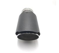 1 Pezzo Singolo Auto Posteriore Silenziatore Tubo Di Scarico Per Universale Opaco In Fibra Di Carbonio Punta Scarico Punta Coda