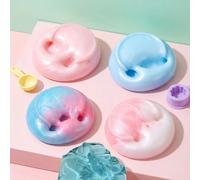 1 pezzo Slime blu cristallino, slime trasparente blu mare grande e morbido per sollievo dallo stress e slime verde fresco come la nebbia del mare, azzurro chiaro, adatto per feste, festival, regali pe