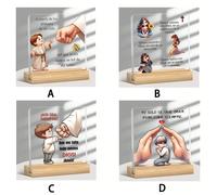 1 pezzo, so che Gesù non mi abbandonerà mai, perfetto per la decorazione di casa o ufficio, decorazione della stanza della preghiera, regali cristiani, festa della mamma, festa del papà, ringraziament