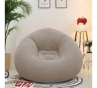 1 pezzo Sofà gonfiabile, Sofò gonfiato Slouchy, Sofa in PVC a singola persona, Sedia da esterno pieghevole per il tempo libero (Bottiglia grigia o nera, consegna casuale) Cachi (taglia unica),Divano S