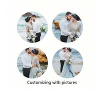 1 pezzo Sottobicchiere personalizzato in acrilico 10x10cm con foto, testi e loghi personalizzati come sottobicchiere antiscivolo, usato come regalo per matrimoni, bar, ufficio, cucina e ristorante, mu