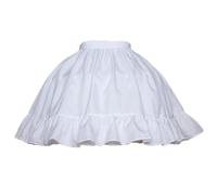 1 pezzo Sottogonna a doppia gabbia in stile vittoriano bianco, adatto come abito da ospite per matrimoni, abbigliamento autunnale da donna, accessori per la Festa di San Valentino Tagli UnicaColore un