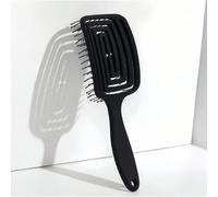 1 pezzo Spazzola per capelli a labirinto di , pettine magico traspirante per capelli asciutti da donna (nero), adatto per viaggi, all'aperto, sport, ufficio, scuola e altre occasioni, un regalo ideale