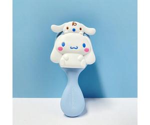 1 pezzo Spazzola per capelli con cuscino d'aria 3D Sanrio Cinnamoroll, setole in silicone morbido, design anti-statico, stampa fiocco rosa carino, adatta per la cura quotidiana dei capelli, massaggio 
