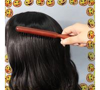 1 pezzo Spazzola per capelli in setole di cinghiale per donne - Pettine con denti e punta a coda di ratto per la divisione dei capelli, utilizzato per il controllo dei bordi, il retro-pettinatura, la 