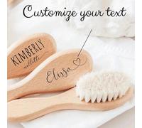 1 pezzo Spazzola per capelli personalizzata per neonati, regalo per doccia, spazzola per neonati incisa | Ricordo per neonati | Regali per nuove mamme, regali per bambini e bambine, regali per il Ring