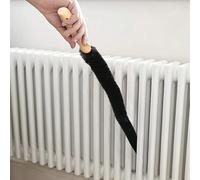 1 pezzo Spazzola per la pulizia dei radiatori, con manico lungo e curvo, multi-uso per la pulizia domestica, duster per lavare lavatrici, tubi e fessure Pennello a setole corte,Spazzola per capelli lu