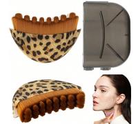 1 pezzo Spazzola per massaggio linfatico per viso e corpo - Massaggiatore linfatico ergonomico, scolpisce viso, linea della mascella e mento. Progettato per il contouring preciso della pelle e il soll