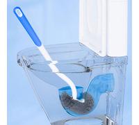 1 pezzo Spazzola per WC senza angoli ciechi, a forma di S/T stile giapponese, portatile e riutilizzabile, adatta per la pulizia di fessure in bagno - facile da pulire gli angoli, design igienico, deco