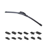 1 Pezzo Spazzola Tergicristallo Universale, Modello Ibrida, 13 Attacchi Inclusi, Compatibile con 98% Dell'Auto, Spazzola Tergicristallo Per Neve (14" 350mm)