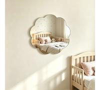 1 pezzo Specchio da parete in acrilico a forma di fiore, autoadesivo, senza cornice, senza foratura, decorativo per camere da letto, bagni, camerette e stanze dei bambini Tagli UnicaGeometricoPMMA