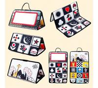 1 pezzo Specchio da pavimento pieghevole per bambini, adatto per il tummy time, l'addestramento sensoriale, l'educazione Montessori, promuove lo sviluppo della strisciata del bambino, nuovo e diverten