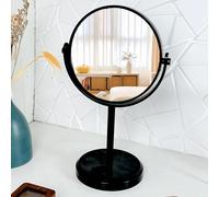 1 pezzo Specchio da tavolo bifacciale in stile europeo opaco, grande specchio da principessa, per trucco, economico, decorazione per la stanza, toeletta, viaggio, camera da letto, accessori per il tru
