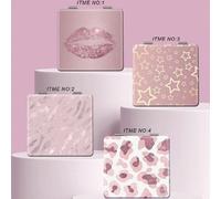 1 pezzo Specchio da toeletta con illustrazione graffiti, specchio portatile pieghevole ultra sottile e leggero con cornice in argento di alta qualità rivestita in nanotecnologia, dettagli raffinati, a