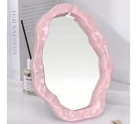 1 pezzo Specchio da toeletta singolo lato carino a forma di nuvola e onda, adatto per dormitorio, scrivania, casa, ufficio, bagno e viaggio, può essere anche usato come decorazione per la casa, un reg