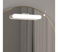 1 pezzo Specchio da trucco con luce ricaricabile USB, lampada da scrivania a cura degli occhi, luce da lettura, colore e luminosità regolabili, angolo regolabile, luce senza fili da trucco per specchi