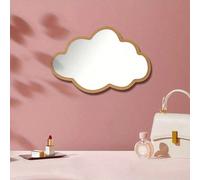 1 Pezzo Specchio decorativo a forma di nuvola in acrilico, stile cartoonesco, appendi parete, adatto per camera da letto, spogliatoio, soggiorno, bagno, asilo e nido d'infanzia, cornice densa e design