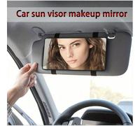 1 pezzo Specchio per trucco universale da parasole per auto, specchio per vanità HD e senza riflessi, facile da installare, accessorio portatile per interni auto, adatto per uso quotidiano e viaggi ne