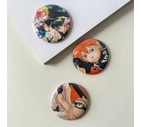 1 pezzo Spilla con personaggio dell'anime Haikyu, accessorio con spilla della divisa NEKOMA per zaino, fan art di TORU, spilla con Shoyo ragazza figa otaku per zaino, regalo di Ognissanti, accessori d