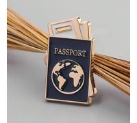 1 pezzo Spilla da bavero alla moda "Passaporto per viaggiare nel mondo", simbolo di pace e libertà nel mondo, accessorio unico per cappelli, borse, vestiti, regalo perfetto per amici in occasioni spec