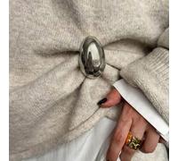 1 pezzo Spilla minimalista con riflessi metallici per donna: spilla decorativa di alta moda per la vita, adatta per abiti e giacche Tagli UnicaColore unicoAcciaio inossidabile
